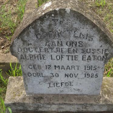 EATON Alphie, LOFTIE- 1915-1925