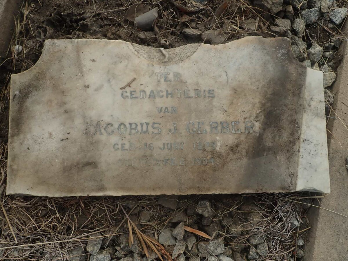 GERBER Jacobus J. 1874-1904