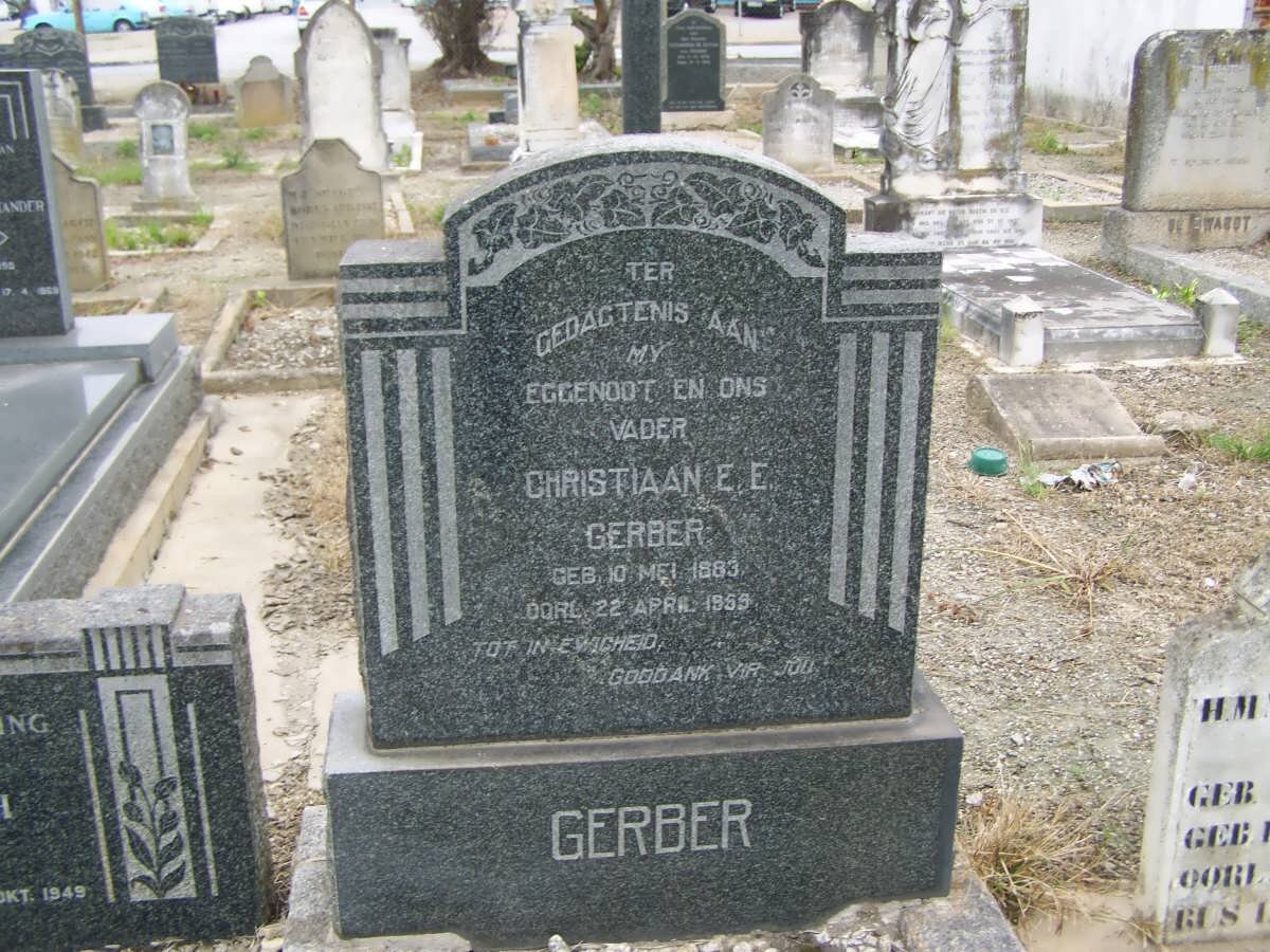 GERBER Christiaan E.E.1883-1955