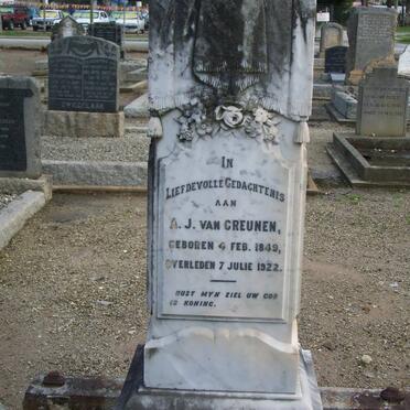GREUNEN A.J. van 1849-1922