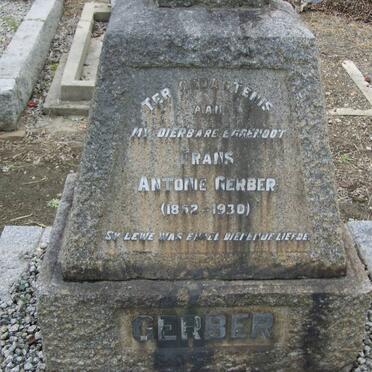 GERBER Frans Antonie 1852-1930