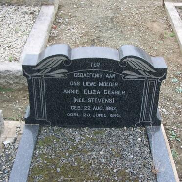GERBER Annie Eliza nee STEVENS 1862-1945