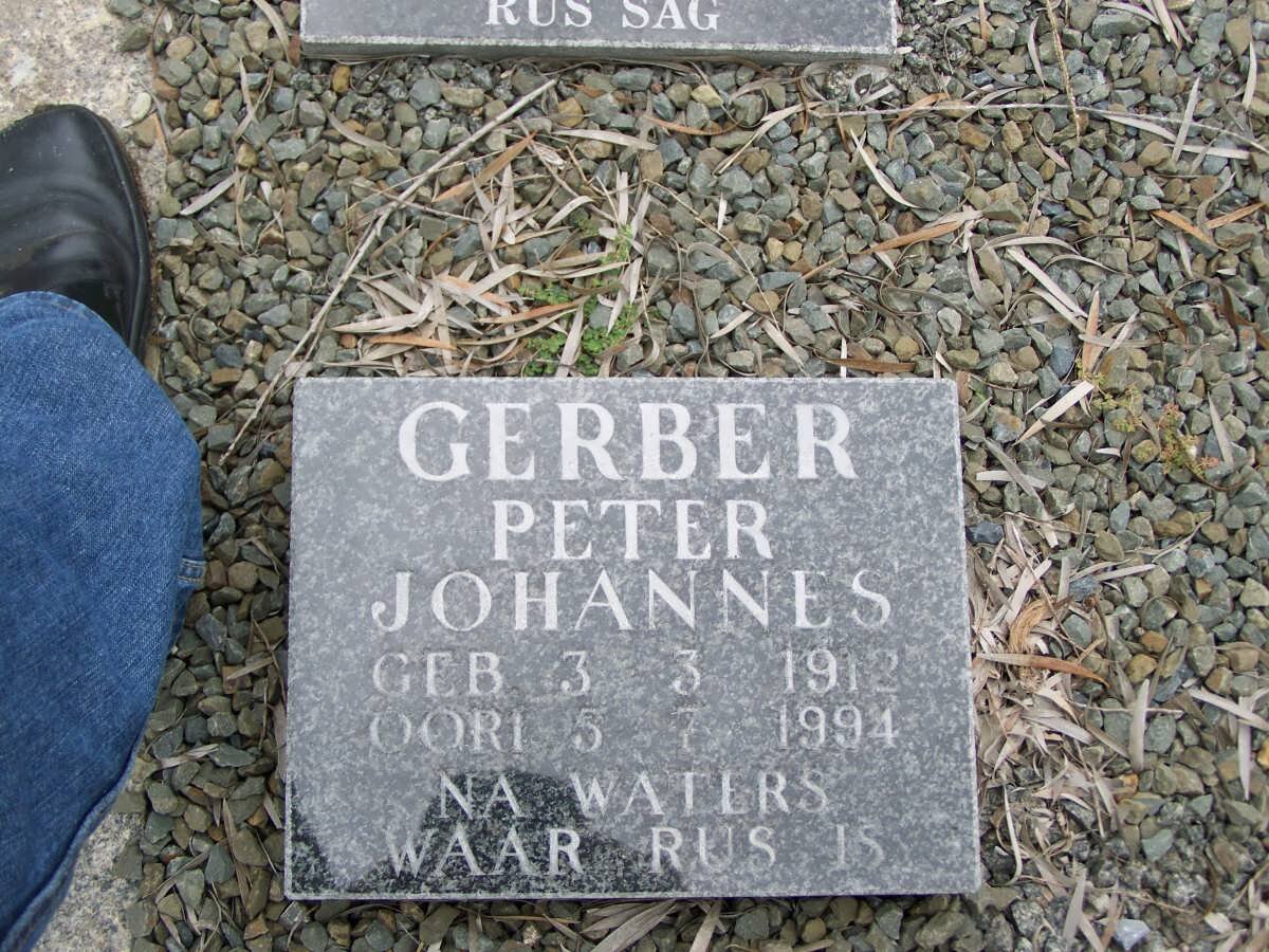 GERBER Peter Johannes 1912-1994