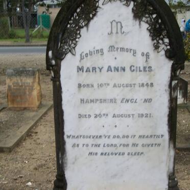 GILES Mary Ann 1848-1921