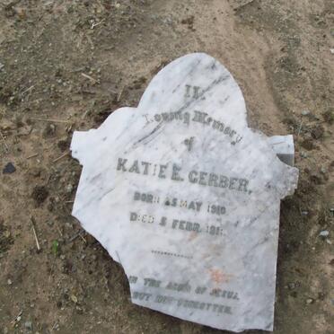 GERBER Katie E. 1910-191?