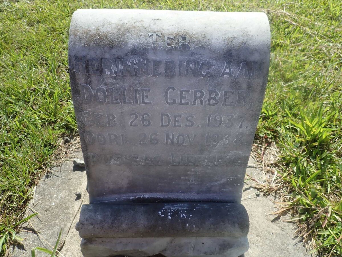 GERBER Dollie 1937-1938