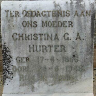 HURTER Christina G.A. 1866-1948