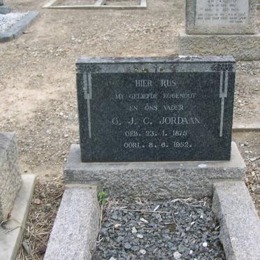 JORDAAN G.J.C. 1875-1952