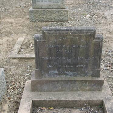 JORDAAN Elizabeth M.J. nee MARX 1848-1945