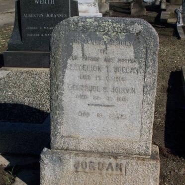 JORDAN Frederick T. -1914 &amp; Gertrude S. -1912