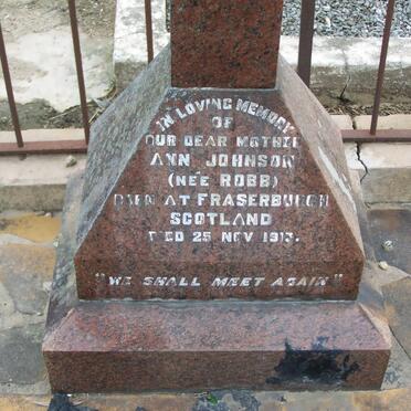 JOHNSON Ann nee ROBB -1913