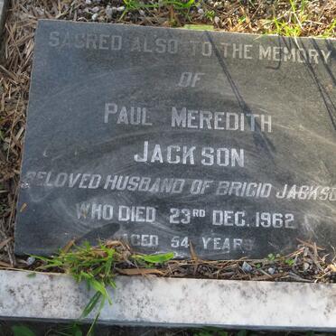JACKSON Paul Meredith -1962