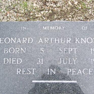 KNOWLES Leonard Arthur 1906-1960