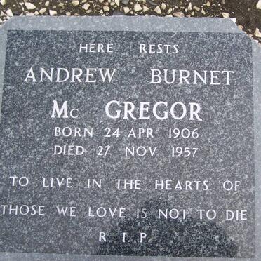 McGREGOR Andrew Burnet 1906-1957