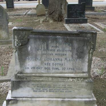 MASSYN Rosina Johanna nee BOTHA 1903-1933