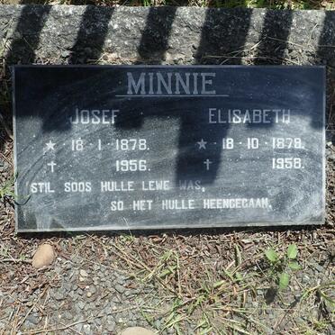 MINNIE Josef 1878-1956 &amp; Elisabeth 1879-1958