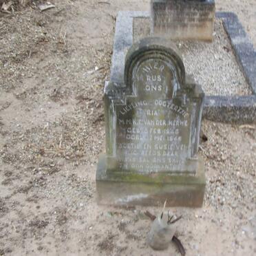 MERWE M.M.K.E., van der 194?-194?