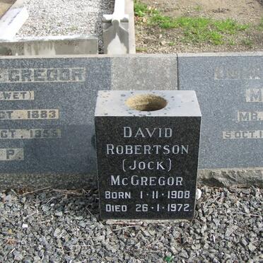 McGREGOR John Robertson 1880-1938 &amp; Marion DE WET 1883-1956 :: McGREGOR David Robertson 1908-1972 _3