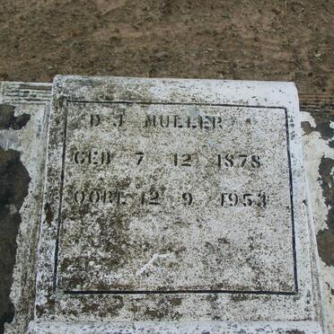 MULLER D.J. 1878-1953