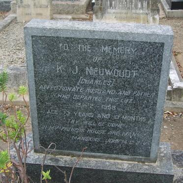 NIEUWOUDT K.J. -1958