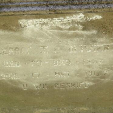 OLIVIER Gerrit J.P. 1888-1942