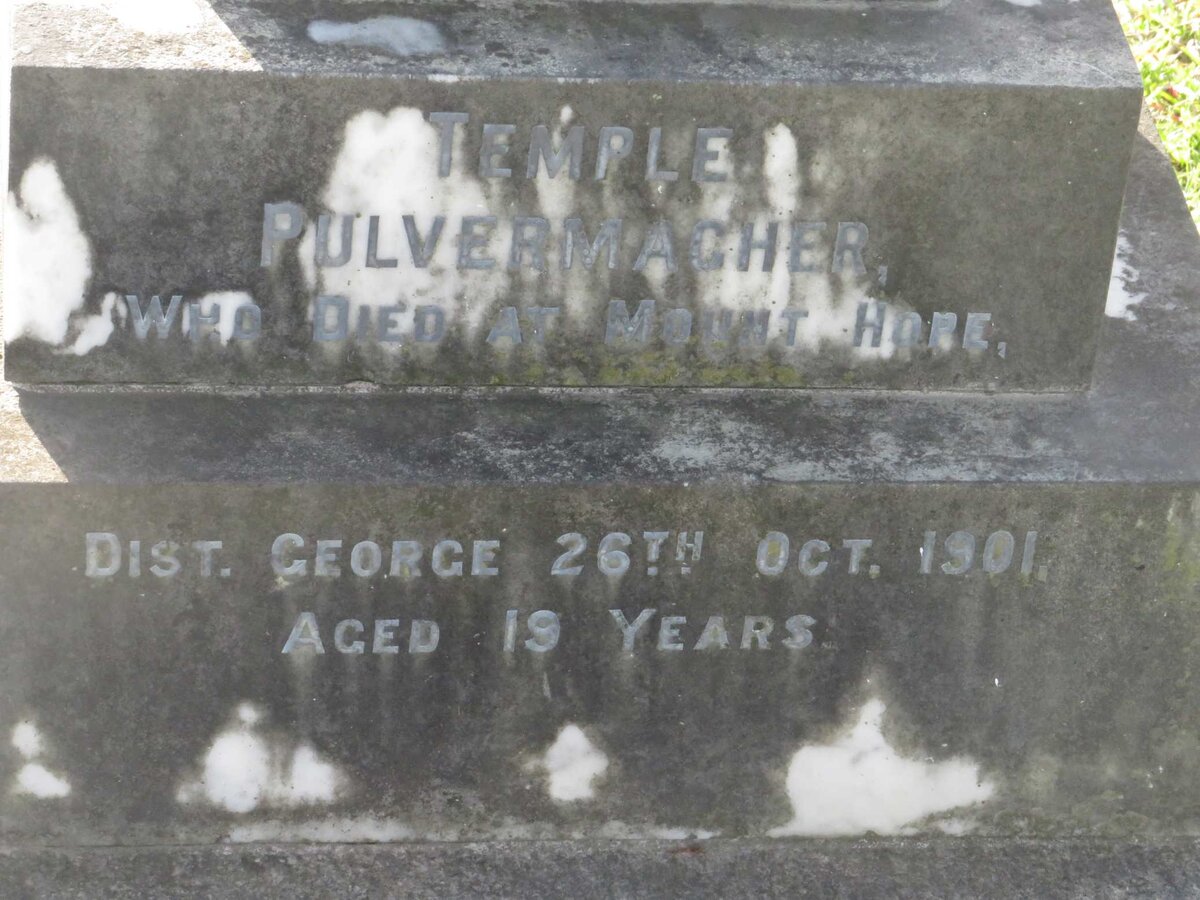 PULVERMACHER Temple -1901