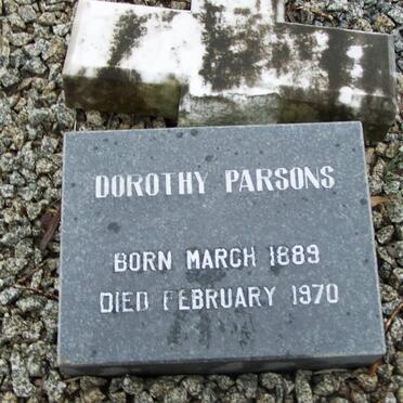 PARSONS Dorothy 1889-1970