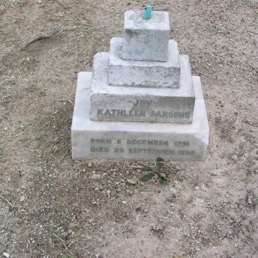 PARSONS Joy Kathleen 1891-1898