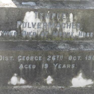 PULVERMACHER Temple -1901