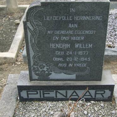 PIENAAR Hendrik Willem 1877-1945