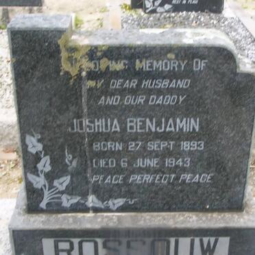 ROSSOUW Joshua Benjamin 1893-1943