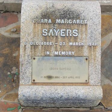 SAYERS Clara Margaret 1866-1941 :: ROOTMAN Maud nee SAYERS 1896-1955
