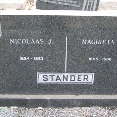 STANDER Nicolaas J. 1884-1953 &amp; Magrieta M. 1885-1968