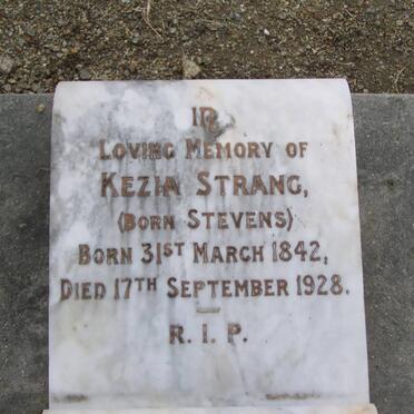 STRANG Kezia nee STEVENS 1842-1928