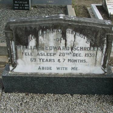 SCHRODER William Edward -1939