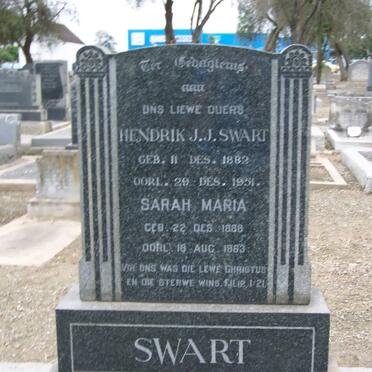 SWART Hendrik J.J. 1882-1951 &amp; Sarah Maria 1888-1963