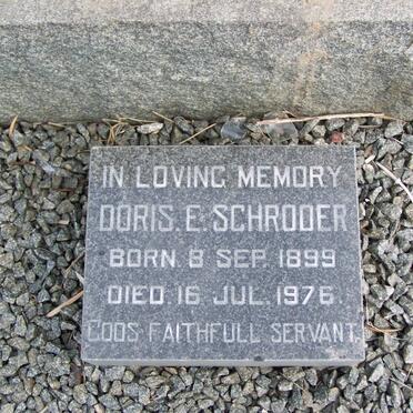 SCHRODER Doris E. 1899-1976