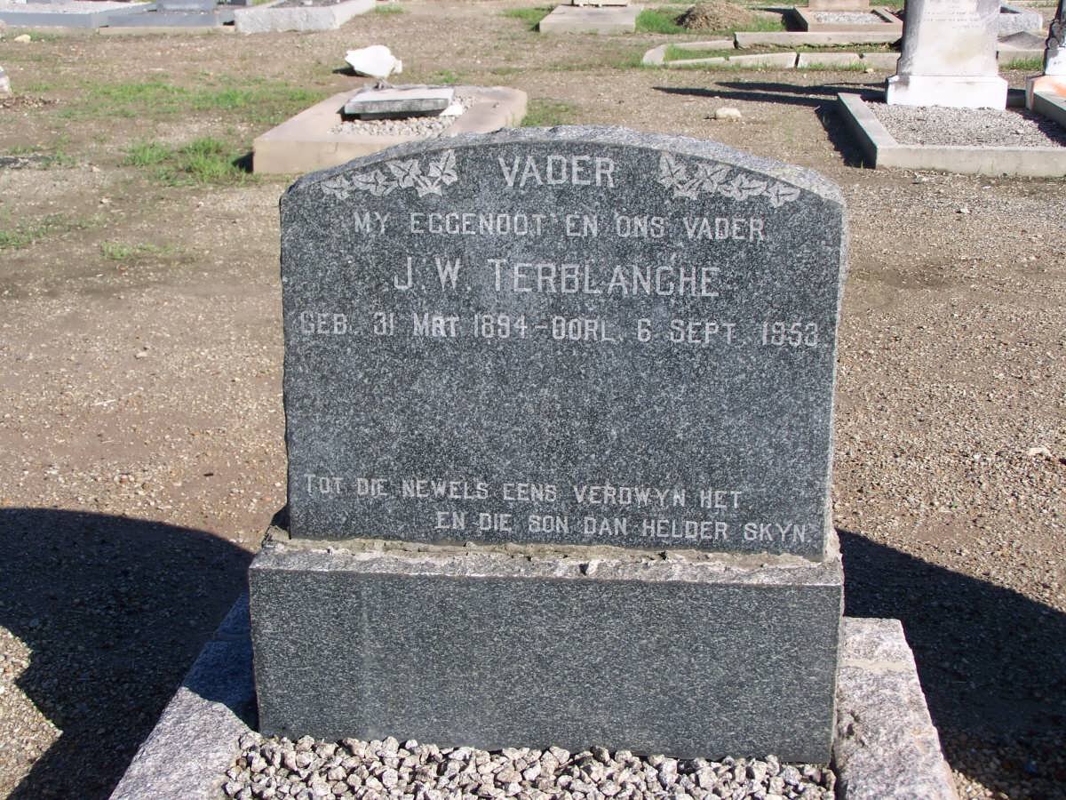 TERBLANCHE J.W. 1894-1953