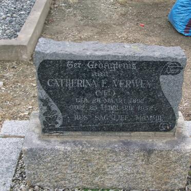 VERWEY Catherina E. nee NEL 1892-1952