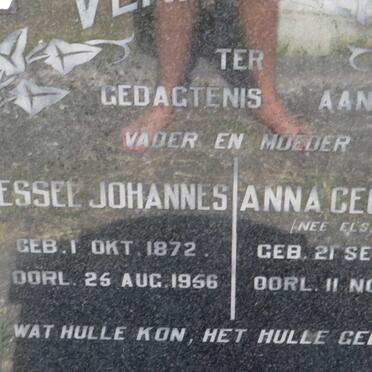 VERMEULEN Wessel Johannes 1872-1956 &amp; Anna Cecilia ELS 1878-1946