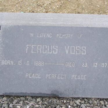 VOSS Fergus 1888-1973