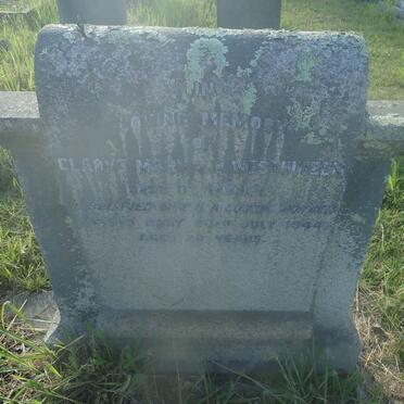 WESTHUIZEN Gladys Mary, v.d. nee DE REUCK -1944