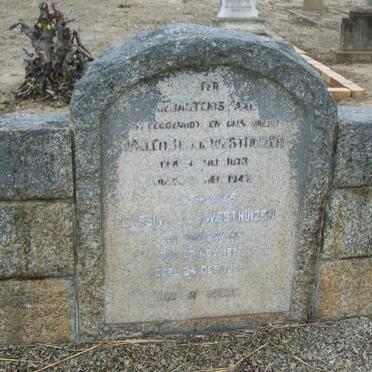 WESTHUIZEN Willem M., v.d. 1873-1947 &amp; Classina J. 1877-1956