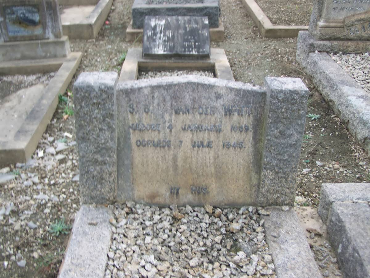 WATT S., van der 1889-1945