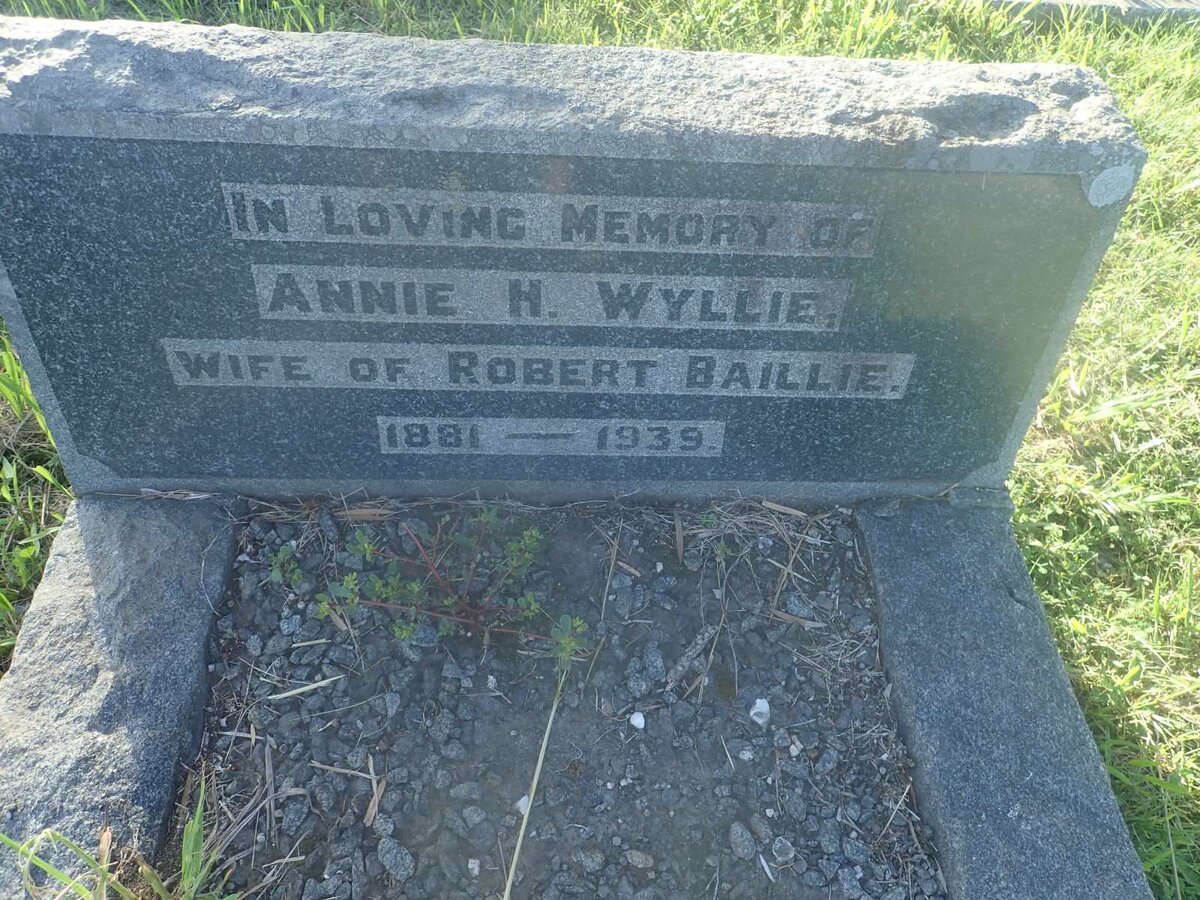 WYLLIE Annie H. 1881-1939