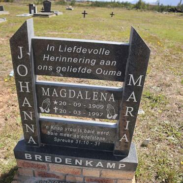 BREDENKAMP Johanna Magdalena Maria 1909-1997