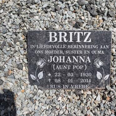 BRITZ Johanna 1930-2014