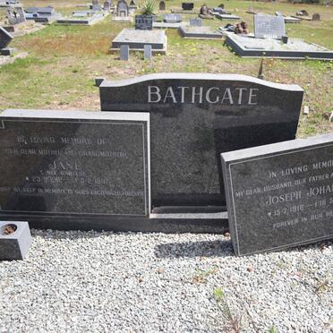 BATHGATE Joseph Johannes 1918-1989 & Jane CARELSE 1912-1997