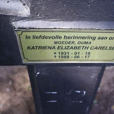 CARELSE Katriena Elizabeth 1931-1988