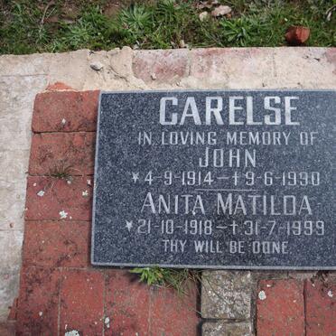 CARELSE John 1914-1990 & Anita Matilda 1918-1999